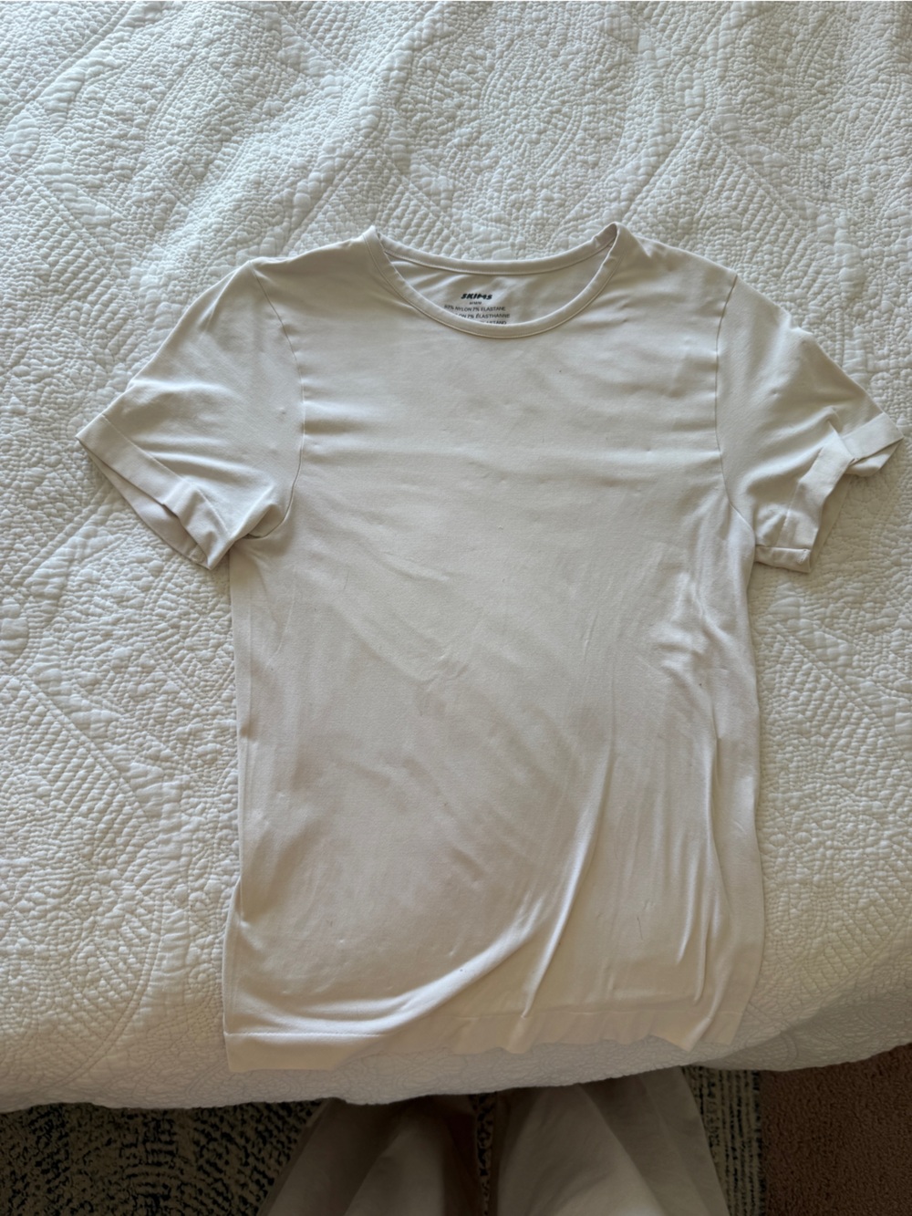SKIMS Cream Short Sleeve Intimate Tee